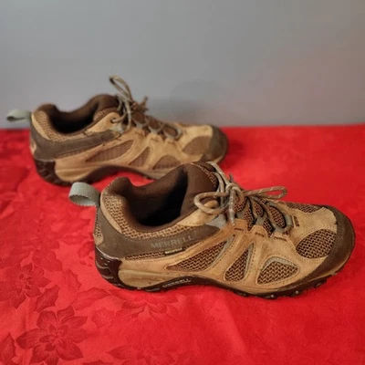 Sapatos de caminhada Merrell Yokota 2 feminino tamanho EUA 8.5 Reino Unido 6 marrom turquesa J035136 - Imagem 1 de 4