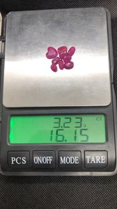 Natural Afghanistan Ruby Lot 16.15ct (9 Pcs) | Heart & Oval Cut | Purplish Red - Picture 1 of 7