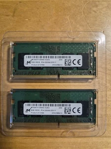 Micron 16GB (2x8GB) 3200AA DDR4 SODIMM MATCHING PAIR LAPTOP RAM - Picture 1 of 2