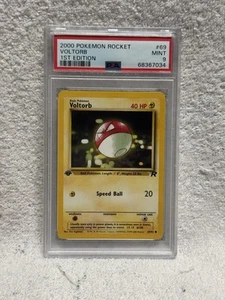 Pokemon PSA 9 1ST EDITION VOLTORB 69/82 - TEAM ROCKET SET - MINT - Picture 1 of 2