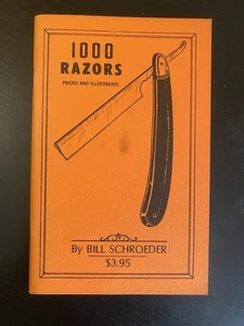 1000 Razors Price & Illustrated, by Bill Schroeder, SC book, VG - Picture 1 of 7