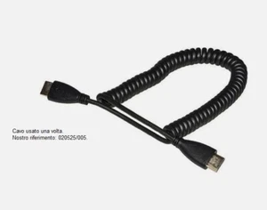 CAVO HDMI A SPIRALE ESTENSIBILE FINO A 1,6 MT LINK (A/N LKMB68) usato - Picture 1 of 1