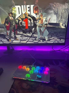 Controller senza leva Fight Sticks 12 tasti All-Buttonr PS4/PS3/Switch/PC - Foto 1 di 22