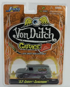 Von Dutch Garage - Gray - Jada - '57 Chevy Suburban (Panel) - Free Shipping - Picture 1 of 2