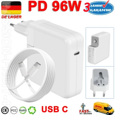 96W 87W USB-C Netzteil Ladekabel Ladegerät für Apple Macbook Pro Air Laptop iPad - Bild 1 von 4