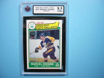 1983/84 O-PEE-CHEE NHL HOCKEY CARD #151 MARCEL DIONNE HL KSA 8.5 NM/MINT+OPC - Image 1 of 2