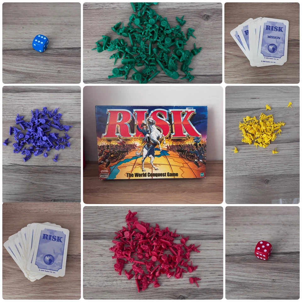 RISK STRATEGY BOARD GAME by PARKER HASBRO 2000 - Spare Pieces Game Parts - Image 1 of 1