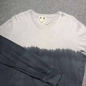 Wolf vs Goat T Shirt Mens Large Long Sleeve Tee Tie Dye Supima Cotton Micromodal - Picture 1 of 11