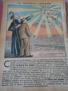 Le Nouveau Labarum La Croix des jeunes gens dessin Print 1935 - Imagen 1 de 1