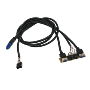 Front Case Panel USB3.0+USB3.0+H D Audio Jack Ports I/O Board+Internal Wire - Photo 1/8