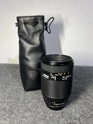 Nikon AF Nikkor 70-210mm 1:4-5.6 Camera Lens - Image 1 of 4