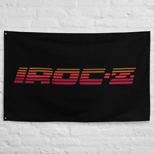 "Retro Chevy Camaro IROC-Z Emblem Garage Büro Mann Höhle Banner Flagge 34,5"" x 56" - Bild 1 von 6