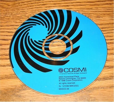 Cosmi - America's Favorite Budget Software - CD-ROM 1998 Foto 1 de 3