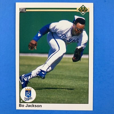 Tarjeta de cubierta superior Bo Jackson 1990 #105 MLB Kansas City Royals Foto 1 de 2