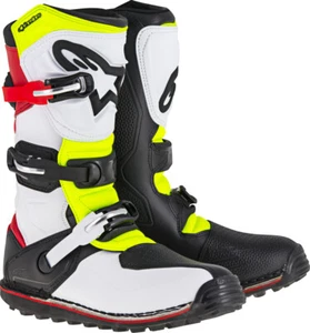 Tech-T Boots White/Red/Yellow/Black Size 12 Alpinestars 2004017-2351-12 - Picture 1 of 2