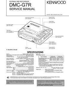 Service Manual Instructions for Kenwood DMC-G7 R