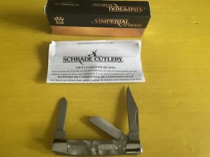 IMPERIAL SCHRADE IMP 14 3 BLADED POCKET KNIFE NIB - Picture 1 of 6