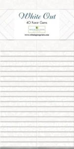 WHITE OUT 2.5” Jelly Roll By WIlmington Prints (40 KARAT GEMS) 40 Pieces - Picture 1 of 1
