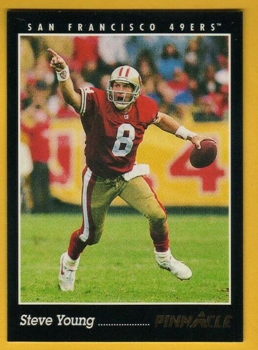 1993 Pinnacle STEVE YOUNG San Francisco 49ers Card - Image 1 of 1