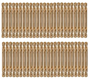 1/8" Inch HSS Cobalt Drill Bit Set Double End Stubby Body for Steel Metal-50Pcs - Picture 1 of 9