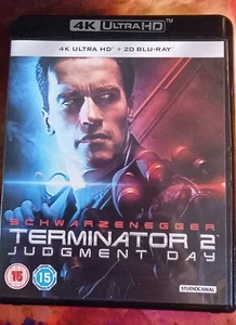 Terminator 2 Judgement Day 4K Ultra HD Blu Ray & Blu Ray - Picture 1 of 3