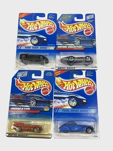 Hot Wheels Diecast Vehicles-Various Models-Lot of 4 - 1994 to 1998 NOS-Jaguar-D - Picture 1 of 6