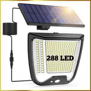 Faretto con Panello Solare 288 Luci LED Lampada Solare con Sensore di Movimento - Foto 1 di 8
