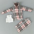 Fashion Plaid Clothes Set for 11.5" Doll Outfits Jacket Vest Skirt 1/6 Kid Toys