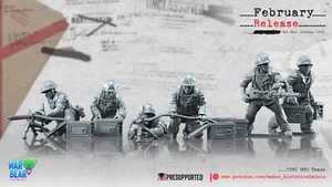 28mm WW2 USMC MMG Teams - Marines - United States of America - Bolt Action - Bild 1 von 1