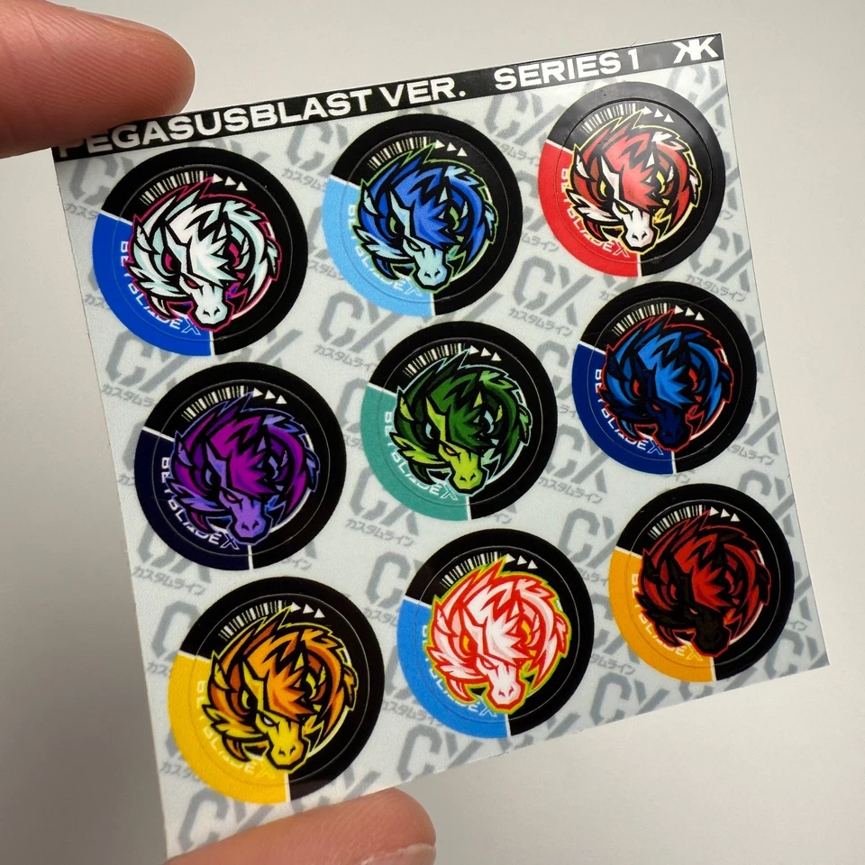 Juego de pegatinas Beyblade X: CUSTOM CX Recolor Foto 1 de 2