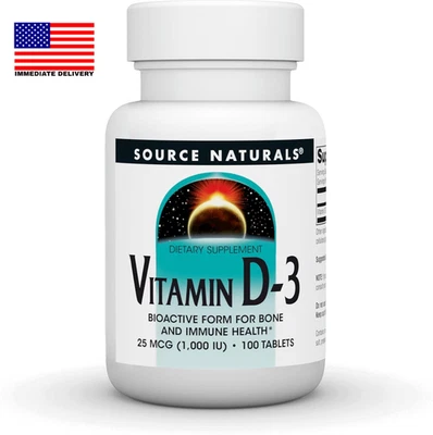 Vitamina D-3 1000 UI Apoya la Salud Ósea e Inmune* - 100 Comprimidos ⭐️⭐️⭐️⭐️⭐️⭐️ Foto 1 de 4