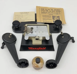 Vintage Mansfield Rewind-Splicer combinazione RC -86 Holiday Little Gem 8mm 16mm - Foto 1 di 15