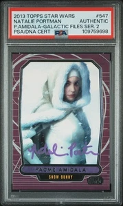 Natalie Portman 2013 Star Wars Galactic Files 547 SNOW BUNNY Autograph PSA POP 2 - Picture 1 of 2
