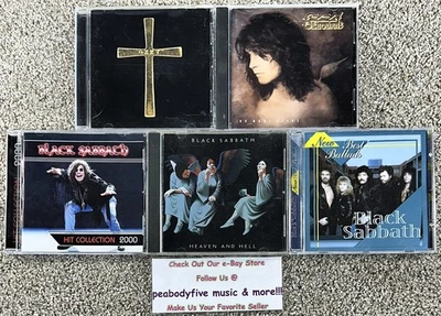 Lot Of 5 OZZY OSBOURNE - BLACK SABBATH CDs - Ozzman, Tears, Ballads, Heaven & He Foto 1 de 2