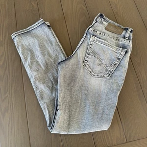 BKE Buckle Jeans Mens 30x30 Alec Straight Light Wash Blue Premium Stretch Denim - Picture 1 of 13