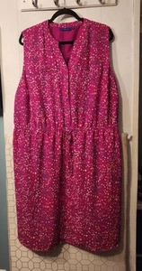 APT.9 Women Sleeveless Tie Waist Dress Spring Summer Pink Plus Size 3X - Picture 1 of 2