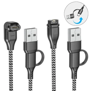 1M USB + Typ-C Ladekabel für Garmin Vivoactive 3 3S 4 4S 5 Musik Smartwatch - Bild 1 von 8