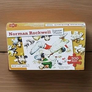 Norman Rockwell "Vier sportliche Jungen Fußball" 1951 500-teiliges Puzzle neu versiegelt - Bild 1 von 8