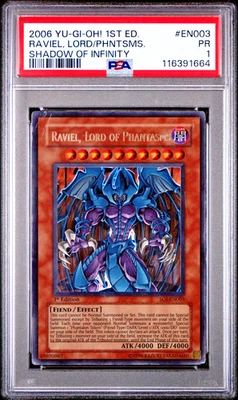 PSA 1 PR 1ST EDITION Raviel Lord of Phantasms SOI-EN003 2006 Ultra Rare YUGIOH - Image 1 of 2