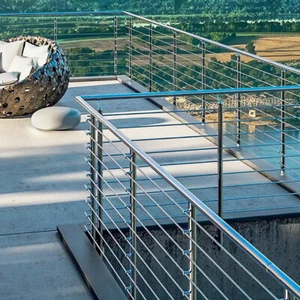 Outdoor Stainless Steel Handrail Pipe Stair Handrail Balustrade Wall Grab Rail - Picture 1 of 58