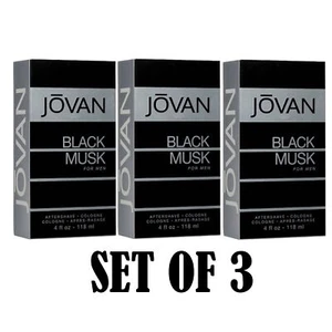 Jovan Black Musk For Men 3.0 oz Cologne Spray New In Box (SET OF 3) - Picture 1 of 7