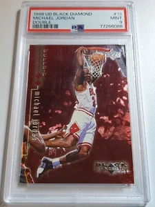 1998 Upper Deck Michael Jordan Black Diamond #13 DOUBLE RED /3000 PSA 9 (POP 11) - Picture 1 of 3