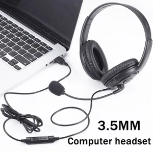 Wired Headsets 3.5mm/USB/Type-C Headphones With Microphone for PC/Laptop/Phones - Picture 1 of 14