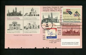 Ranto Cachet US FDC #2782 on 1838-41 combo 1810 Postal Museum architecture 1993 - Picture 1 of 2