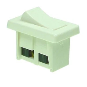 ✅Wippschalter Lampenschalter  230V 2A Farbe Weiß Mit Schraubanschluss Schalter - Bild 1 von 7