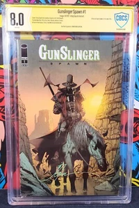 Gunslinger Spawn #1 CBCS 8.0 1st Gunslinger Spawn Solo Capullo Variante signiert - Bild 1 von 2