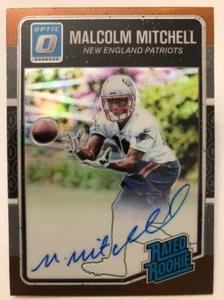 Malcolm Mitchell BRONZE AUTO 2016 Panini Optic Football Autograph Rated Rookie - Picture 1 of 1