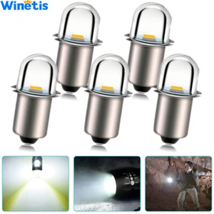 Upgrade LED Flashlight Bulb 18V P13.5S Base Socket White LED Replacement Bulbs - Picture 1 of 10