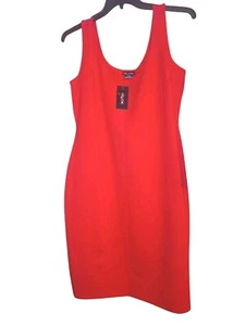 NWT City Chic Women's RED Body Con Sheath Dress Sleeveless Summer Size S/16 - Picture 1 of 4
