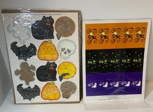 VTG Current Halloween Treat Holders (9) & Miniature Candy Bar Stickers Sealed - Picture 1 of 5
